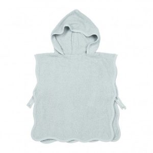 PONCHO DE BAÑO 1-3 YEARS ME-TERRY WAVY GREY BLUE