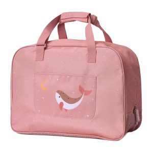 Bolso de Playa con Rejilla Whale Pink Personalizable