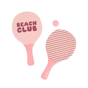 Palas de Playa Neopreno Stripes Bloom & Blush con Pelota