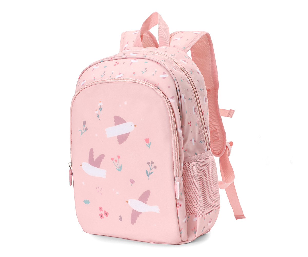 Mochila Mediana Blossom Birds + Llavero Personalizable - Imagen 2