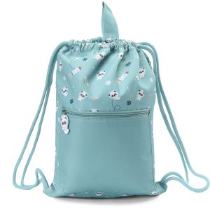 Mochila Saco Impermeable Pandas in Space Personalizable