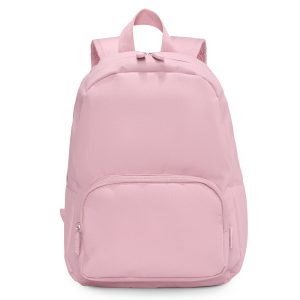 Mochila Solid Color Pink Personalizable