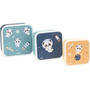 3 Cajas Almuerzo Pandas in Space